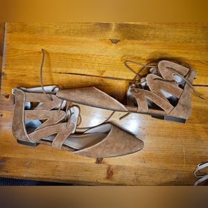 Jessica Simpson lace up ballet flats